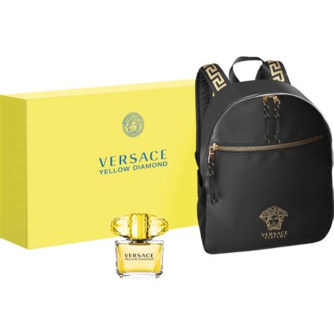 versace yellow diamond gift set 90ml|yellow diamond backpack set versace.